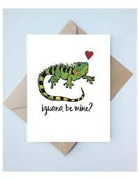 Handmade Love Card Be Mine Iguana Punny Animal Etsy In 2021 Valentines Day Cards Puns Valentines Puns Friend Valentine Card