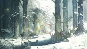 128 Anime Forest Background