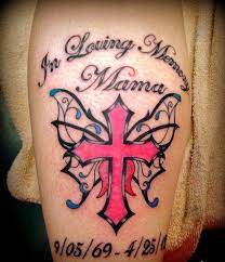 They come in all shapes, sizes and colors. R I P Mom Cross Tattoo Com