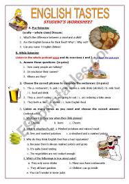 So check out this list of exotic pet names that begin with the letter c to find a name fit for your pet. English Tastes Esl Worksheet By Gvinyals