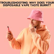 Why does my disposable vape taste burnt after charging