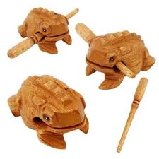 Wooden Croaking Frog Hand Carved For Kids Wooden Musical Educational Toys Fw Handcraft Funny Toys Wood Animal