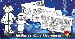 We hebben de kerst kleurplaten speciaal voor jullie uitgezocht, dus we hopen dat jullie er erg veel kleur plezier aan zullen hebben! Kleurplaten Winter Juf Bijtje Jufbijtje Nl