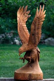 How To Chainsaw Carve An Eagle Part 1 Chainsaw Wood Carving Chainsaw Carving Wood Carving Art