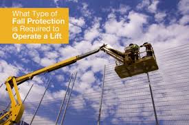 what type of fall protection is needed to operate a lift