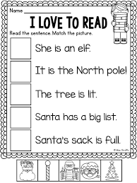 Free Christmas No Prep Worksheets Reading Worksheets Kindergarten Reading Worksheets Christmas Worksheets