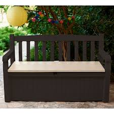 Waterproof wooden garden storage bench uk. Keter Eden Storage Bench