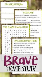 Brave Movie Study Freebie Mom For All Seasons Brave Movie Geography Lessons Homeschool