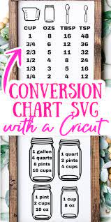 Sale $1.00 regular price $3.32 quantity. Cooking Conversion Chart With Your Cricut The Country Chic Cottage