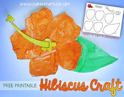 Check out our hawaiian craft selection for the very best in unique or custom, handmade pieces from our shops. Printable Craft Hibiscus Flower Hawaiian Crafts Luau Crafts Preschool Luau Crafts