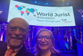 We are proud to share that the @WorldJurist Association honored both  #GeorgetownLaw and Dean William M. Treanor at its 29th World Law Congress  in Santo Domingo for leadership in defending and advancing
