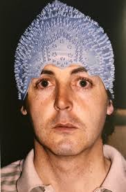 Paul McCartney and Michael Jackson recording in London, 1981.