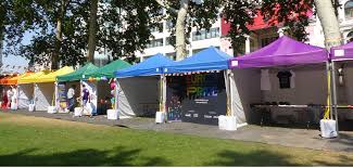 Hire Marquees with Coloured Roof | Colourful Marquee Hire