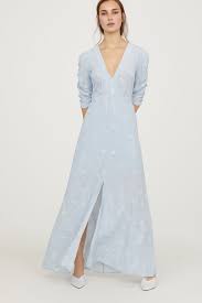 Patterned Long Dress Light Blue Patterned Women H M Us Long Dress Patterns Blue Long Summer Dress Long Sundress