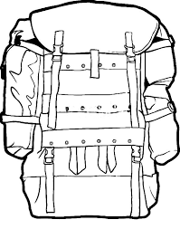 This coloring page belongs to these categories: Military Camping Backpack Coloring Pages Netart