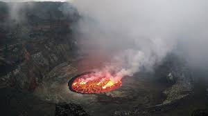 The most recent eruption of mt. Mount Nyiragongo Congo Hiking Safaris Budget Hiking Safaris