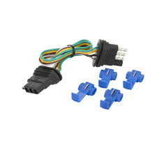 Let's see what types of connectors the trailer light wiring industry uses today. Towsmart 4 Way Flat Loop Trailer Wiring Kit Connector At Menards