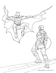 Printable Coloring Page Batman Vs Captain America Batman Coloring Pages Captain America Coloring Pages Free Coloring Pages
