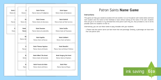 Read full profile chloe is a social media expert and shares lifestyle tips on lifehack. All Saints Day Patron Saints Name Game