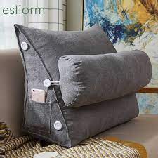 Ein weißes sofa (ikea ektorp) und ein teures, schickes, graues sofa sind die sofakissen müssen verschmust und bequem sein, denn wir wollen es abends gemütlich haben. Komfort Samt Keil Bett Lesen Kissen Grosse Grossen Sofa Nacht Bett Lenden Unterstutzung Kissen Ruckenlehne Zuruck Rest Schmerzen Relief Kissen Cushion Aliexpress
