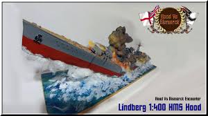 lindberg 1/400 hms hood sinking of