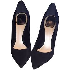 Pre Owned Dior Black Dior Black Suede Pumps 320 Liked On Polyvore Featuring Shoes Pumps Heels Sapatos Black Pumps Heels Black Suede Pumps Suede Pumps