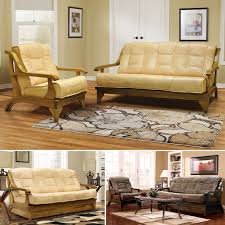 Denn leder ist problemlos abwaschbar und pflegeleicht. Partner Couchgarnitur Leder Couch Mit Schlaffunktion 2 Sessel Beige Braun