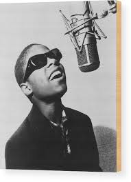 Stevie Wonder Wood Print by Evening Standard