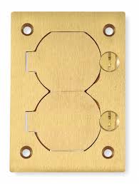 Quad receptacle 15a bryant 15r 125vac zoro power outlet iv hg electrical surge ivory order receptacles protection plx spd volt. Electrical Floor Outlet Covers Floor Box Covers Grainger Industrial Supply