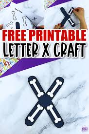 Trying to find a food for every letter of the alphabet? Free Printable Letter X Craft Template Simple Mom Project