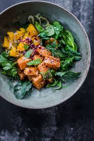 Coffee And Citrus Salmon Poke Bowl Recipe Healthy Recipes Salmon Poke Food