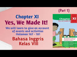 Sep 30, 2020 · kunci jawaban halaman 181 musyawarah mufakat untuk mengatasi masalah dalam keberagaman buku kunci halaman. Bahasa Inggris Kelas 8 Chapter Xi Yes We Made It I Part 1 Halaman 167 181 Recount Text Youtube