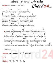 คอร ดเพลง หว งเหว ด บ เบ ล สามร อย คอร ดง าย เน อเพลง chord24 com เน อเพลง การศ กษาด านดนตร แนวเพลง