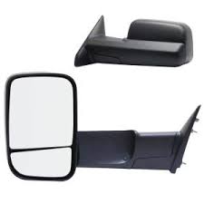 Fit System Towing Mirror For 09 12 Dodge Ram 1500 10 12 2500 10 11 3500 Code Gpd Flip Head Textured Black Pair Heated Power 60183 84c The Home Depot