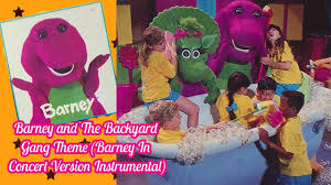 1 plot 2 cast 3 song list 4 trivia 5 gallery after a long week of school, the backyard gang decide to have a sleepover at michael and amy's house, they start talking about imagination and all of the fun they can have with it at the party. Barney And The Backyard Gang Theme Barney In Concert Instrumental Youtube