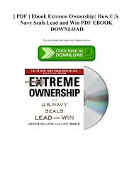 pdf ebook extreme ownership how u s