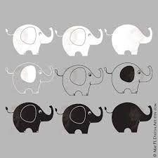 Elephant Silhouette Digital Clipart Baby Animals Clip Art Cute Black And White Elephants Baby Showe Elephant Silhouette Elephant Clip Art Baby Shower Scrapbook