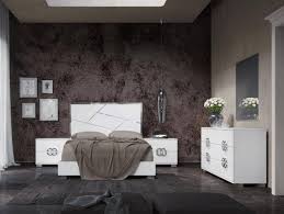 King size bedroom sets : Buy Esf Dafne King Platform Bedroom Set 5 Pcs In White Lacquer Online
