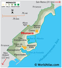 Bunun üzerine vatandaşlar monako nerede? Monaco Harita