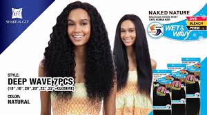 Naked brazilian hair is amazingly rich radiant. Naked Nature Wet Wavy Deep Wave 7pcs 18 18 20 20 22 22 Silk Base Closure Wigtypes Com Youtube