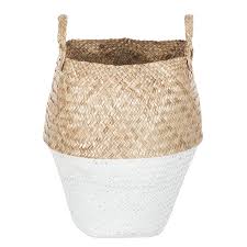 Korb Remoray Seegras Weiss Beige Korb Schrankkorb Geflochtener Korb