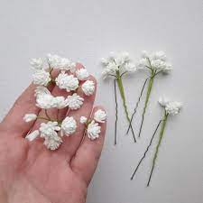 White Bridal Flower Hair Pins Wedding Flower Hair Pin White Etsy Bridal Flower Hair Pins Flower Hair Pins Wedding Flower Hair Pin