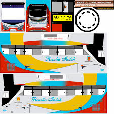 Livery bussid full stiker di setiap sisi busnya membuat pemain game betah memainkan game bus simulator indonesia. Livery Bus Rosalia Indah Png Livery Bus