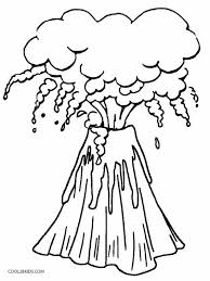The volcano coloring pages are available in a wide range of varieties, suitable for kids from different age groups. Printable Volcano Coloring Pages For Kids