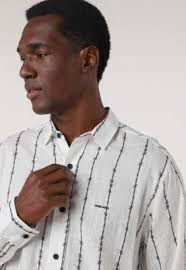 Camisa John John Reta Arame Farpado Off-White