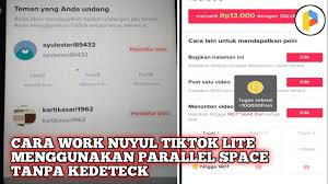 Tak heran juga banyak cara dan jurus untuk mendapatkan keuntungan dari. Cara Nuyul Tiktok Lite Terbaru Pake Parallel Spece Dijamin Work Youtube