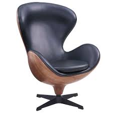 A mid century leather lounge chair carries elegance and wisdom wherever it goes. Nexus Mid Century Modern Lounge Chair In Black Walnut Eurway
