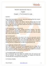 Explore the topics below to find what you are looking for. Ncert Solutions For Class 11 English Hornbill Chapter 1 The Portrait Of A Lady