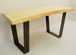 38l 38w 30h inside length: Wood Top Dining Table With Metal Legs 1970s For Sale At Pamono