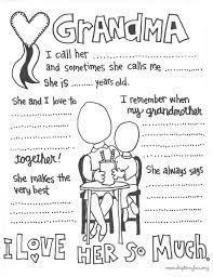 Grandma birthday printable coloring page, free to download and print. Grandma Coloring Page Skip To My Lou